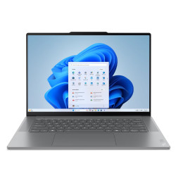 Лаптоп LENOVO YOGA Slim 7, Intel Core Ultra 7 258V, 15.3 инча, 2.8K, 120Hz, Touch, 32GB DDR5, 1TB SSD, Windows 11 Home, Сив
