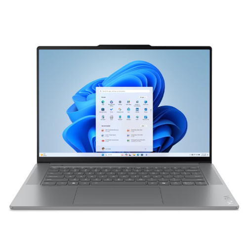 Лаптоп LENOVO YOGA Slim 7, Intel Core Ultra 7 258V, 15.3 инча, 2.8K, 120Hz, Touch, 32GB DDR5, 1TB SSD, Windows 11 Home, Сив