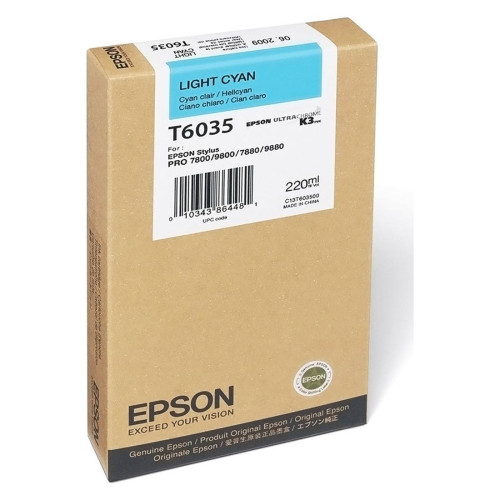 Мастило EPSON T6035, Light Cyan, 220 мл