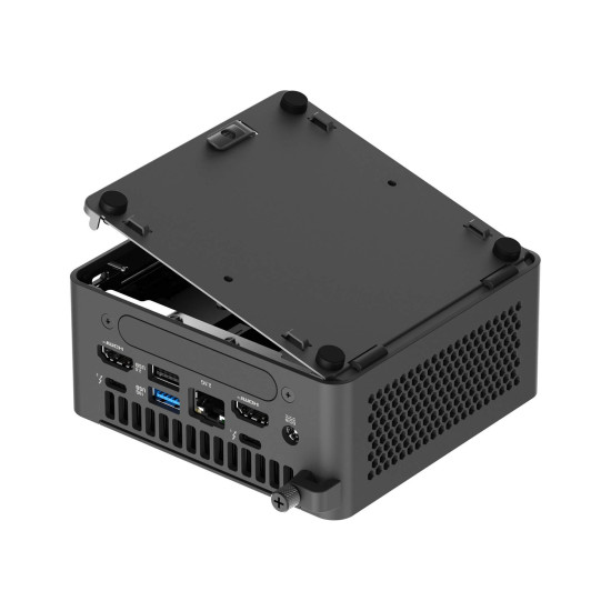 Мини компютър ASUS NUC 15 Pro Tall NUC15CRH, Intel Core Ultra 5 225H, No RAM, No SSD, Intel Arc 130T, DDR5, M.2 PCIe 5.0, Wi-Fi 7, Bluetooth 5.4, USB 4, HDMI 2.1, Free DOS