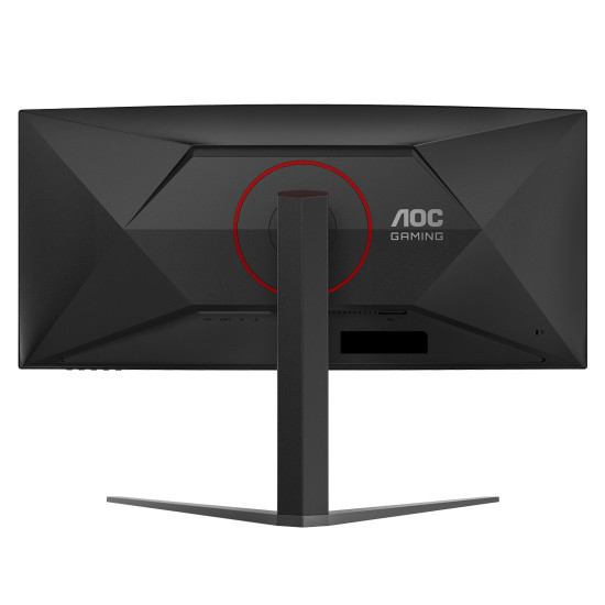 Монитор AOC CU34G4, 34 инча Curved Fast VA, UWQHD (3440 x 1440), 21:9, 180Hz, 0.5 ms