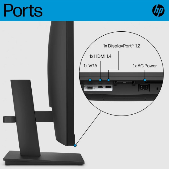 Монитор HP P27h G5, 68.6cm, 27 инча, FHD, DP, HDMI
