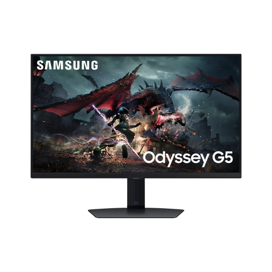 Монитор Odyssey G5 G50D LS27DG500EUXEN, 27 инча, 180Hz, QHD 2560x1440, IPS, HDR400, 0.1ms, 350 cd/m², 1000:1, 1xHDMI, 1xDP, 1xUSB