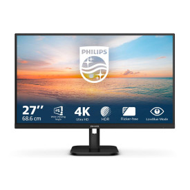 Монитор Philips 27E1N1800A/00, 27 инча IPS, 4K UHD, 60Hz, 4ms, 2xHDMI, DP, Speakers