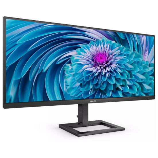 Монитор Philips 346E2LAE/00, 34 инча, E-Line, UltraWide-LCD, TFT, HDMI, DP, USB-C Dock, 65W