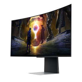 Монитор Samsung Odyssey OLED G8 LS34DG850SUXDU, 34 инча Curved OLED, UWQHD (3440 x 1440), 250 cd/m², 0.03 ms, 2x HDMI, 2x USB