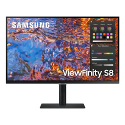 Монитор Samsung Viewfinity S8 S80PB, 27 инча, 16:9, 3840x2160, IPS, 5ms, 100Hz, HDMI, DP, USB-C 90W, LAN, USB3.0