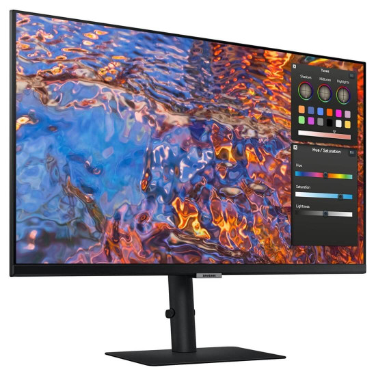 Монитор Samsung Viewfinity S8 S80PB, 27 инча, 16:9, 3840x2160, IPS, 5ms, 100Hz, HDMI, DP, USB-C 90W, LAN, USB3.0