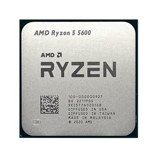 Процесор AMD Ryzen 5 5600, 6C/12T, 3.6/4.2GHz Boost, 36MB, 65W, AM4, Tray без Охладител