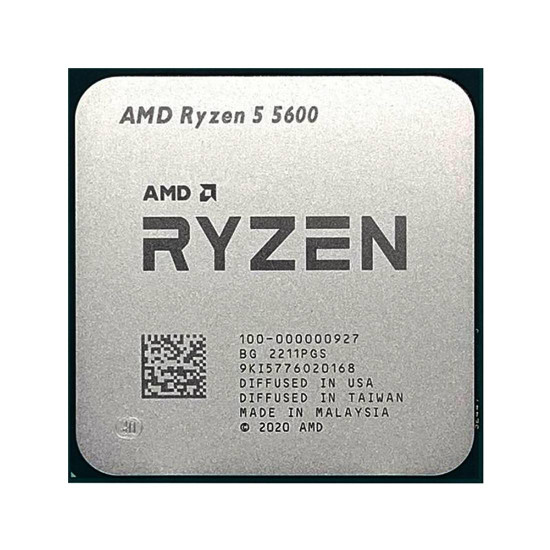 Процесор AMD Ryzen 5 5600, 6C/12T, 3.6/4.2GHz Boost, 36MB, 65W, AM4, Tray без Охладител