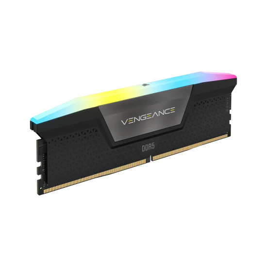 RAM памет Corsair Vengeance RGB, 64GB (2x32GB) DDR5, 6400MT/s, CL42, Kit of 2