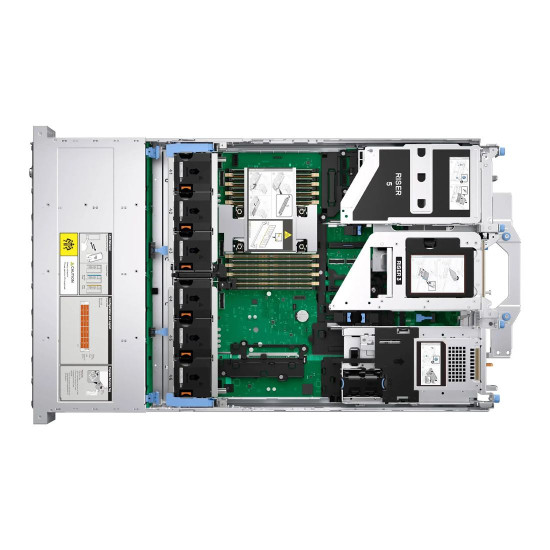 Сървър Dell PowerEdge R570, Xeon 6511P, 16 ядра, 16GB DDR5 RAM, 480GB SSD, RAID PERC H965i, 800W PSU, iDRAC10, PCIe Gen5, 3.5 инча, без OS