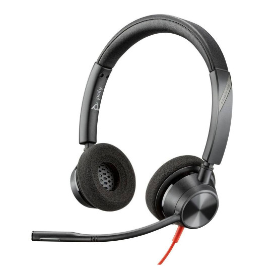 Слушалки HP Poly Blackwire 3320, Stereo, USB-C, USB-C/A Adapter