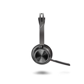 Слушалки HP Poly Voyager Focus 2, USB-C-C, USB-C към USB-A адаптер, Bluetooth, ANC, Black