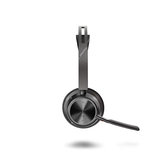 Слушалки HP Poly Voyager Focus 2, USB-C-C, USB-C към USB-A адаптер, Bluetooth, ANC, Black