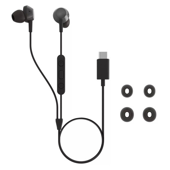 Слушалки PHILIPS InEar Headphones, TAE5008BK, USB-C, Black