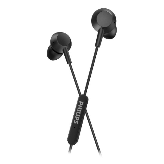 Слушалки PHILIPS InEar Headphones, TAE5008BK, USB-C, Black