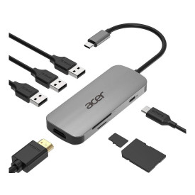 USB хъб ACER 7-in-1 Type-C Dongle (HP.DSCAB.018)