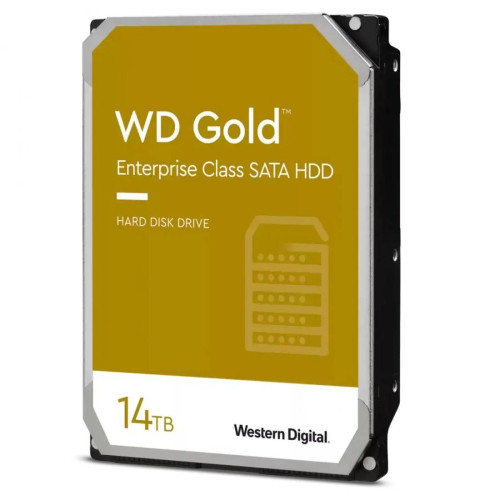 Вътрешен твърд диск Western Digital Gold 14TB, SATA 6Gb/s, 7200rpm, 512MB, 3.5 инча