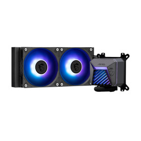Водно охлаждане MSI MAG CORELIQUID A15 240, 240 mm, ARGB, 2x 120 mm, Black