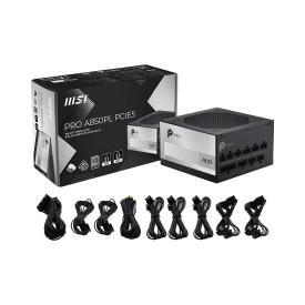 Захранване MSI PRO A850PL PCIE5, 850 W, 80 Plus Platinum, 150 x 150 x 86 mm