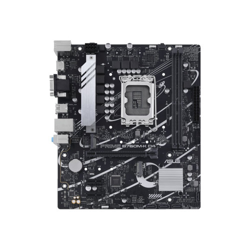 Дънна платка ASUS PRIME B760M-K D4 LGA1700 microATX MB 2xDDR4 4xSATA 2xM.2 1xD-Sub 1xHDMI 2.0