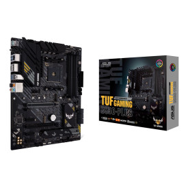 Дънна платка ASUS TUF GAMING B550-PLUS ATX MB PCIe 4.0 dual M.2 10 DrMOS power stages 2.5Gb Ethernet HDMI DisplayPort SATA 6Gbps USB3.2 Gen 2