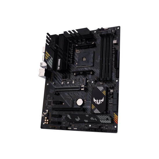 Дънна платка ASUS TUF GAMING B550-PLUS ATX MB PCIe 4.0 dual M.2 10 DrMOS power stages 2.5Gb Ethernet HDMI DisplayPort SATA 6Gbps USB3.2 Gen 2