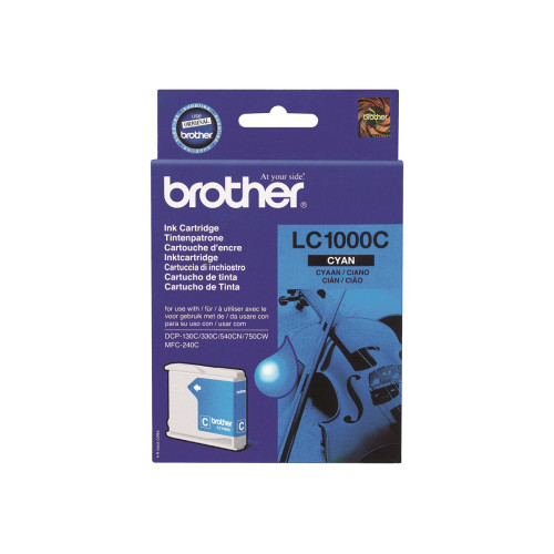 Мастило BROTHER LC-1000 ink cartridge cyan standard capacity 400 pages 1-pack