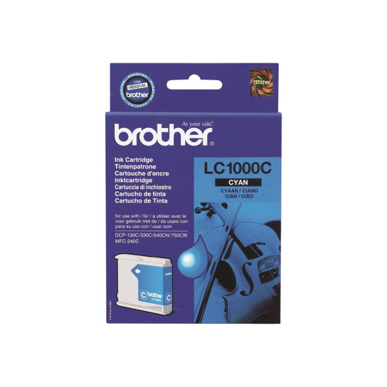 Мастило BROTHER LC-1000 ink cartridge cyan standard capacity 400 pages 1-pack
