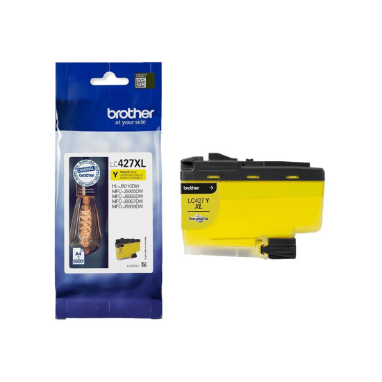 Мастило BROTHER LC427XLY Yellow Ink Cartridge - 5000 Pages