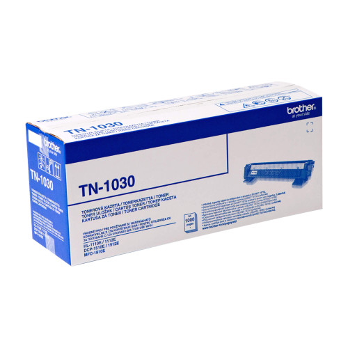 Тонер касета BROTHER TN1030 Toner black ptr HL1110/1112e/DCP1510e/1512e/MFC1810- 1.000 pagini