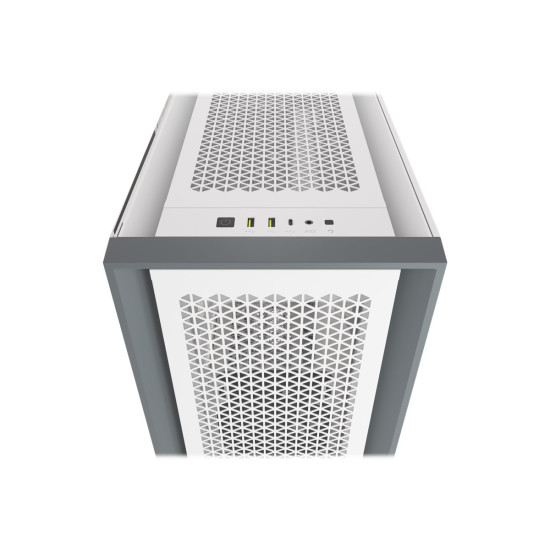Кутия за компютър CORSAIR 5000D AIRFLOW Tempered Glass Mid-Tower ATX PC Case White