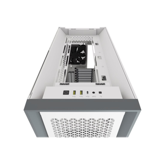 Кутия за компютър CORSAIR 5000D AIRFLOW Tempered Glass Mid-Tower ATX PC Case White