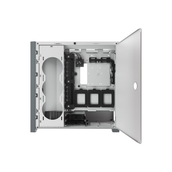 Кутия за компютър CORSAIR 5000D AIRFLOW Tempered Glass Mid-Tower ATX PC Case White