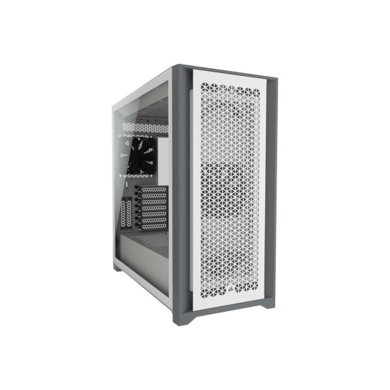 Кутия за компютър CORSAIR 5000D AIRFLOW Tempered Glass Mid-Tower ATX PC Case White
