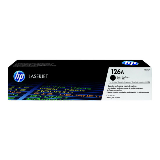 Тонер касета HP 126A original LaserJet Toner cartridge CE310A black standard capacity 1.200 pages 1-pack