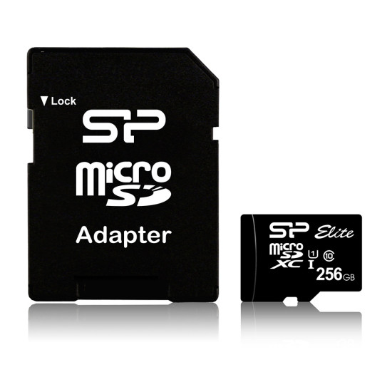 Карта памет SILICON POWER memory card Micro SDXC 256GB Class 10 Elite UHS-1 +Adapter