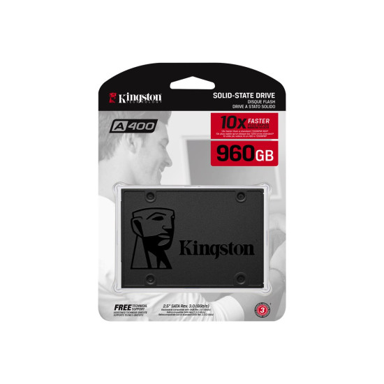 Вътрешен SSD диск KINGSTON 960GB A400 SATA3 2.5 SSD 7mm height