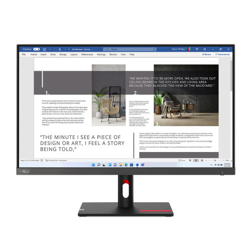 Монитор LENOVO ThinkVision S27i-30, 27 инча IPS FHD 1920x1080, HDMI, VGA