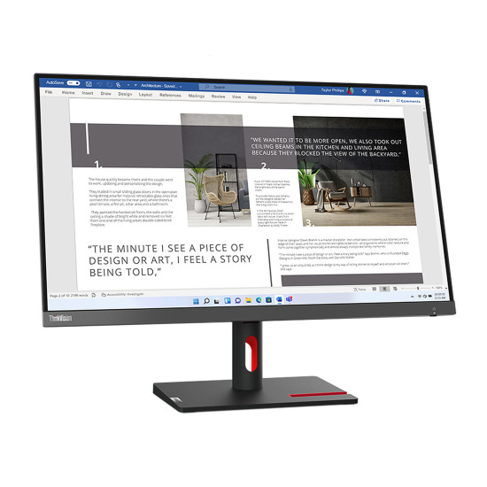 Монитор LENOVO ThinkVision S27i-30, 27 инча IPS FHD 1920x1080, HDMI, VGA