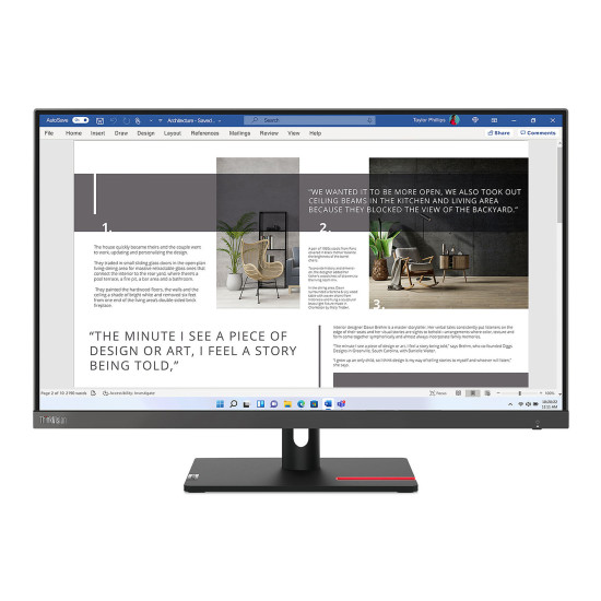 Монитор LENOVO ThinkVision S27i-30, 27 инча IPS FHD 1920x1080, HDMI, VGA