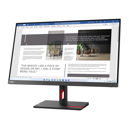 Монитор LENOVO ThinkVision S27i-30, 27 инча IPS FHD 1920x1080, HDMI, VGA