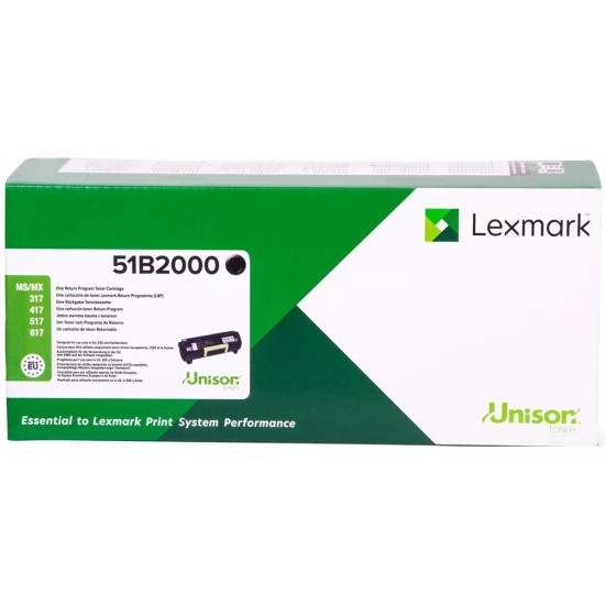 Тонер касета LEXMARK 2.5K Return Program Black Toner Cartridge MS/MX317 417 517 617