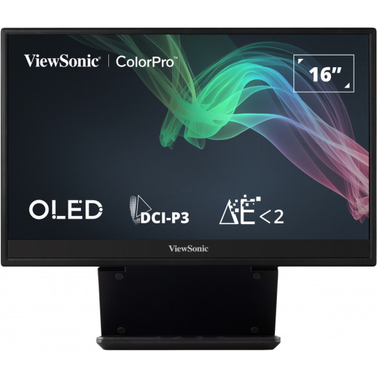 Монитор VIEWSONIC VP16-OLED, 15.6 инча 1920x1080 16:9 FHD OLED, Micro HDMI, 2xUSB-C, Speakers