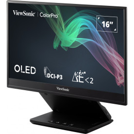 Монитор VIEWSONIC VP16-OLED, 15.6 инча 1920x1080 16:9 FHD OLED, Micro HDMI, 2xUSB-C, Speakers