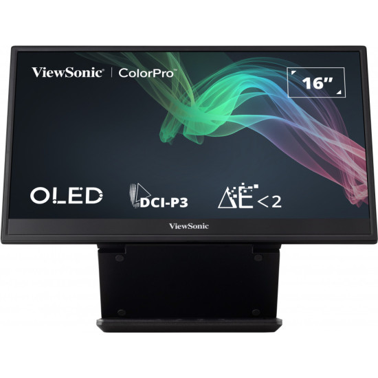 Монитор VIEWSONIC VP16-OLED, 15.6 инча 1920x1080 16:9 FHD OLED, Micro HDMI, 2xUSB-C, Speakers