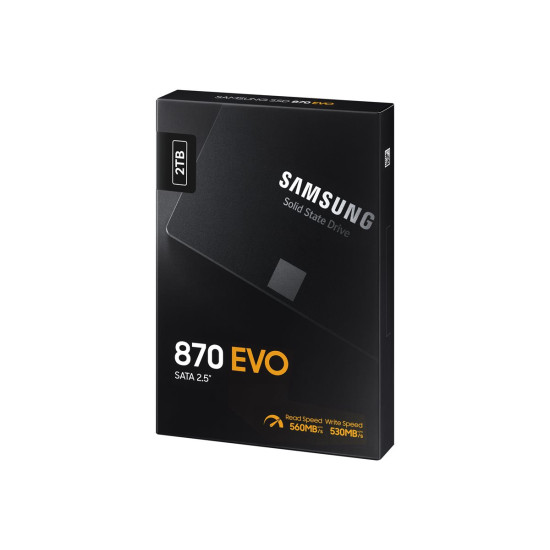 Вътрешен SSD диск SAMSUNG SSD 870 EVO 2TB 2.5 inch SATA 560MB/s read 530MB/s write