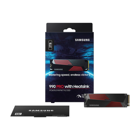 Вътрешен SSD диск SAMSUNG SSD 990 PRO 2TB M.2 NVMe PCIe 4.0 Heatsink