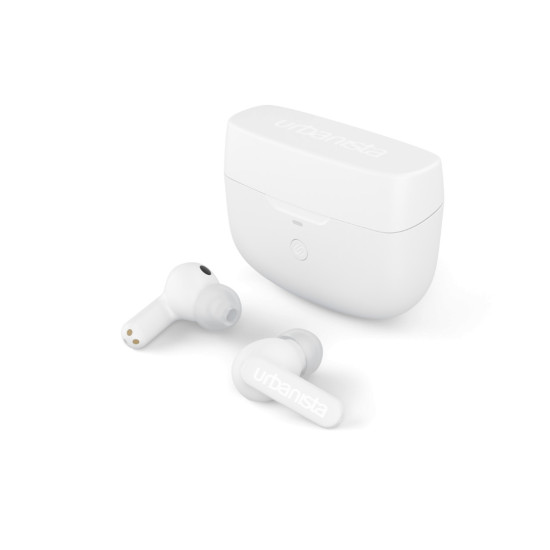 Слушалки URBANISTA ATLANTA Bluetooth earphones black 34 hours total playtime Hybrid active noise cancelling Touch controls IPX4 white